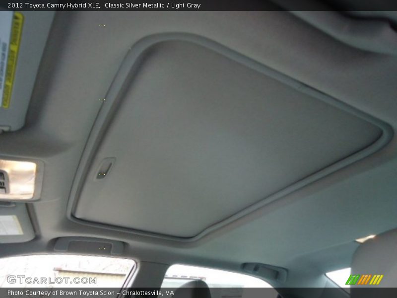 Classic Silver Metallic / Light Gray 2012 Toyota Camry Hybrid XLE