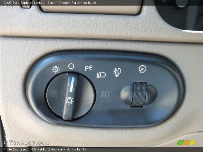 Black / Medium Parchment Beige 2003 Ford Explorer Limited