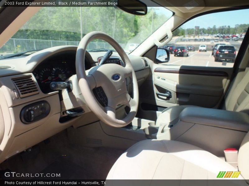 Black / Medium Parchment Beige 2003 Ford Explorer Limited