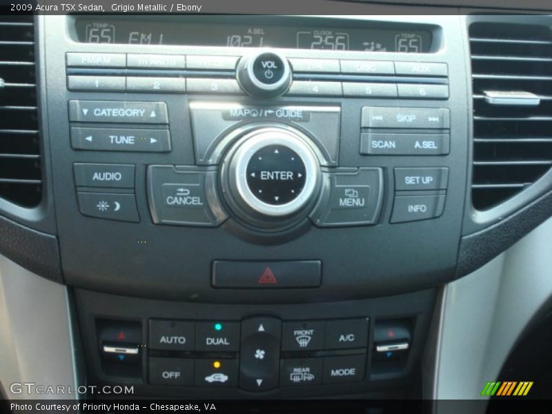 Grigio Metallic / Ebony 2009 Acura TSX Sedan