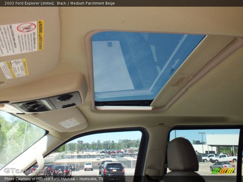 Black / Medium Parchment Beige 2003 Ford Explorer Limited