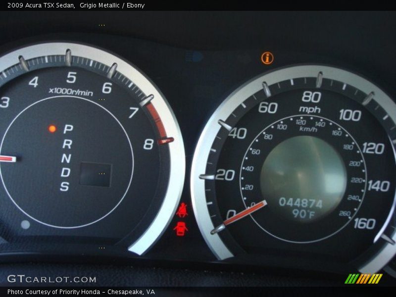 Grigio Metallic / Ebony 2009 Acura TSX Sedan