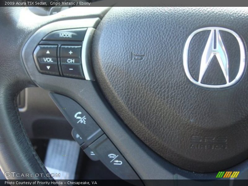 Grigio Metallic / Ebony 2009 Acura TSX Sedan