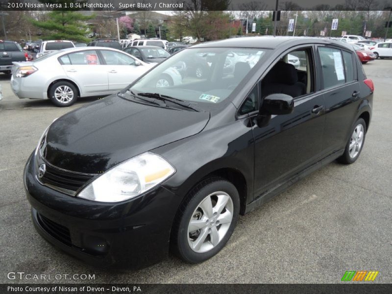 Super Black / Charcoal 2010 Nissan Versa 1.8 SL Hatchback