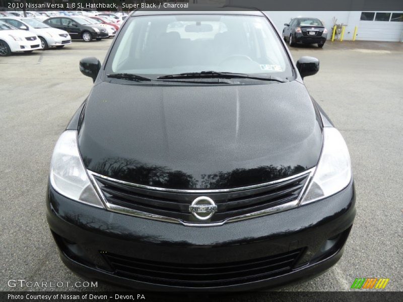 Super Black / Charcoal 2010 Nissan Versa 1.8 SL Hatchback