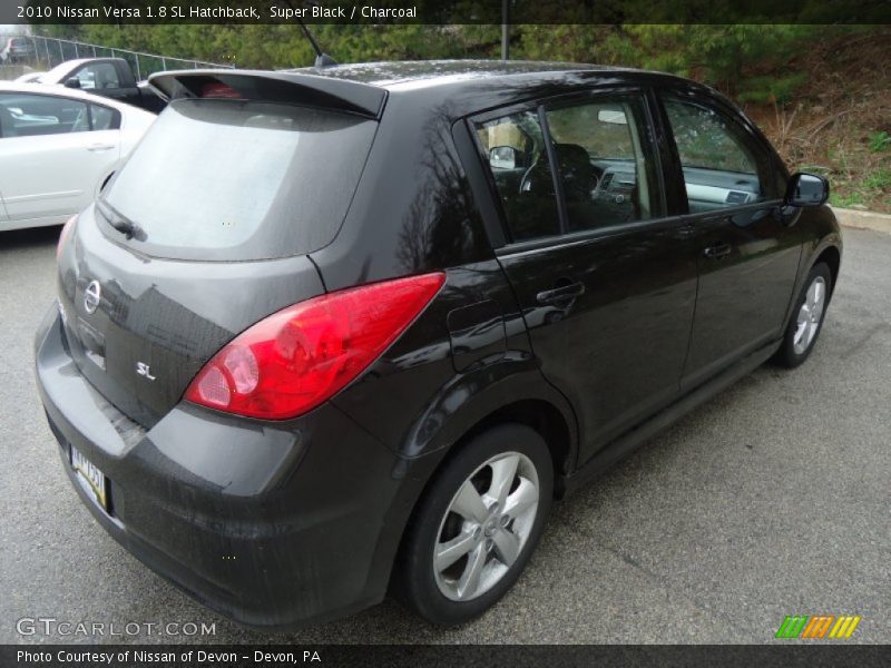 Super Black / Charcoal 2010 Nissan Versa 1.8 SL Hatchback