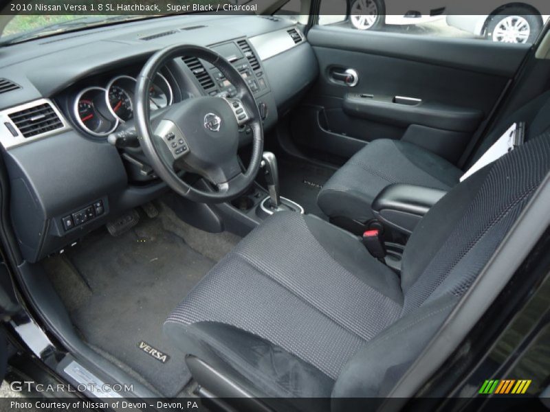Super Black / Charcoal 2010 Nissan Versa 1.8 SL Hatchback