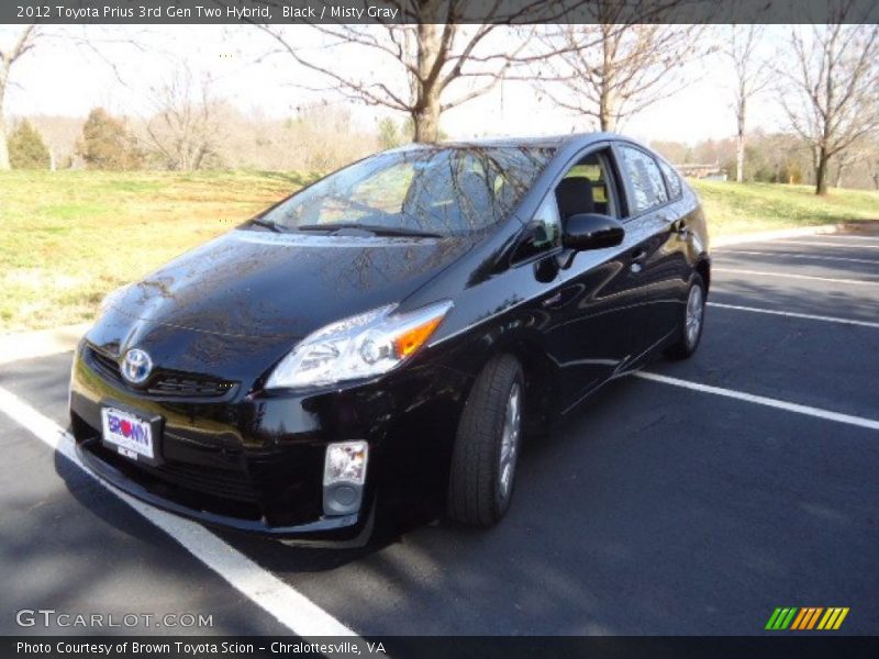 Black / Misty Gray 2012 Toyota Prius 3rd Gen Two Hybrid