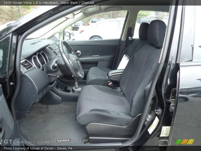 Super Black / Charcoal 2010 Nissan Versa 1.8 SL Hatchback