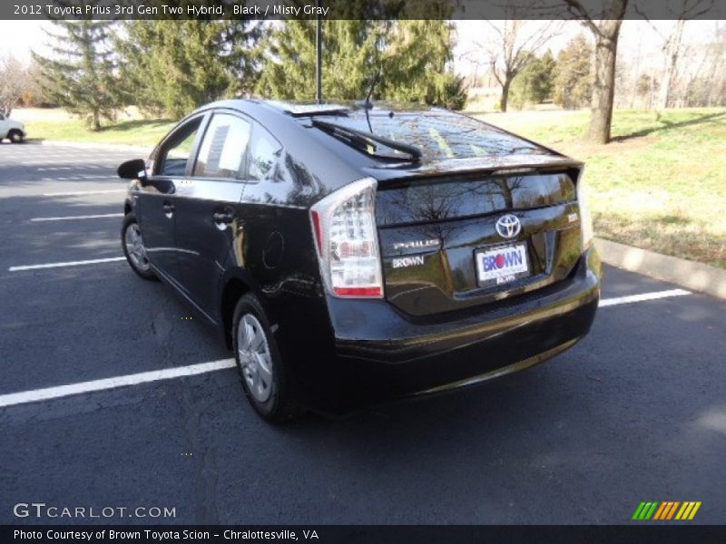 Black / Misty Gray 2012 Toyota Prius 3rd Gen Two Hybrid
