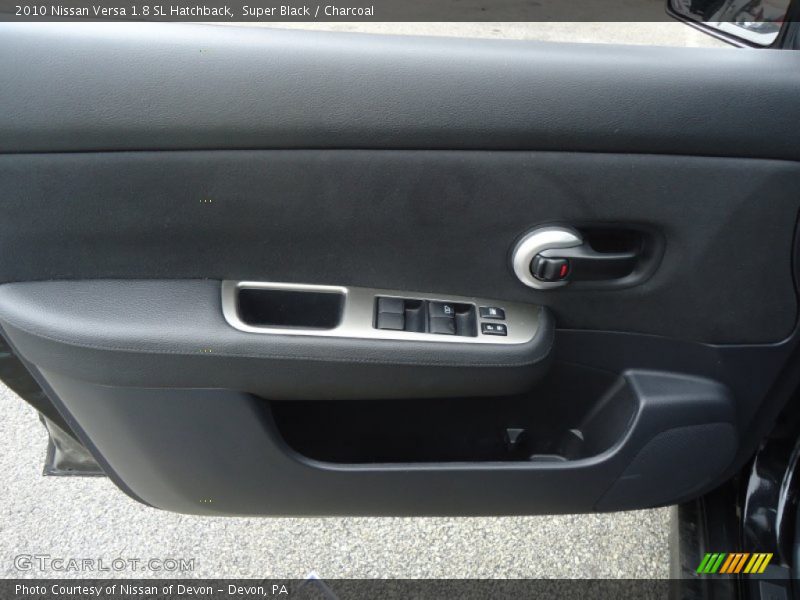 Super Black / Charcoal 2010 Nissan Versa 1.8 SL Hatchback