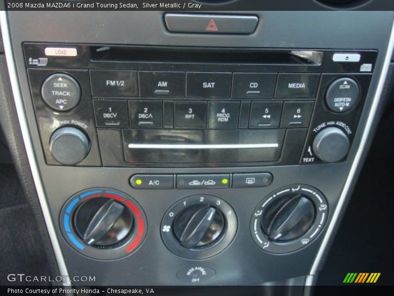Controls of 2008 MAZDA6 i Grand Touring Sedan