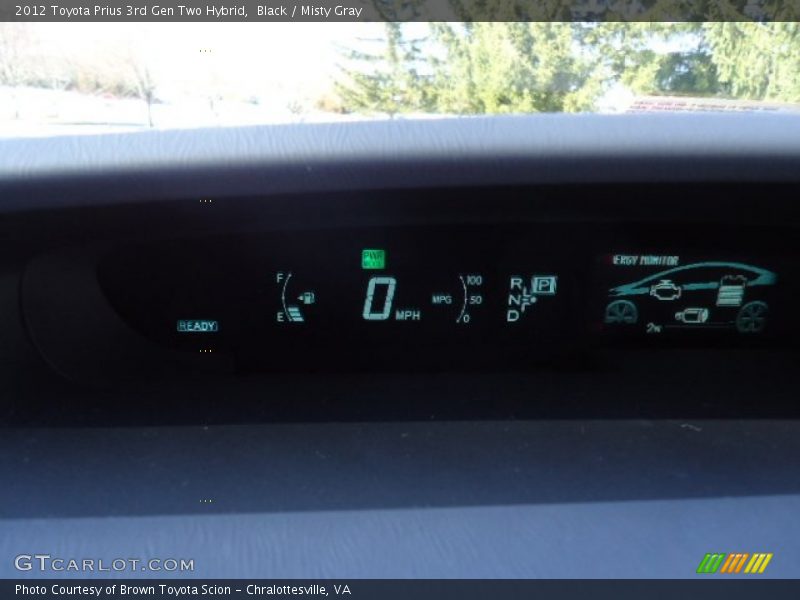 Black / Misty Gray 2012 Toyota Prius 3rd Gen Two Hybrid