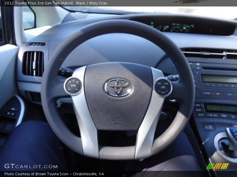 Black / Misty Gray 2012 Toyota Prius 3rd Gen Two Hybrid