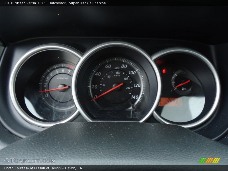 Super Black / Charcoal 2010 Nissan Versa 1.8 SL Hatchback