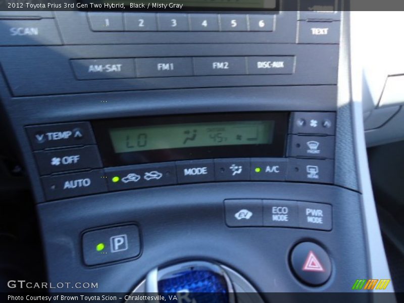 Black / Misty Gray 2012 Toyota Prius 3rd Gen Two Hybrid