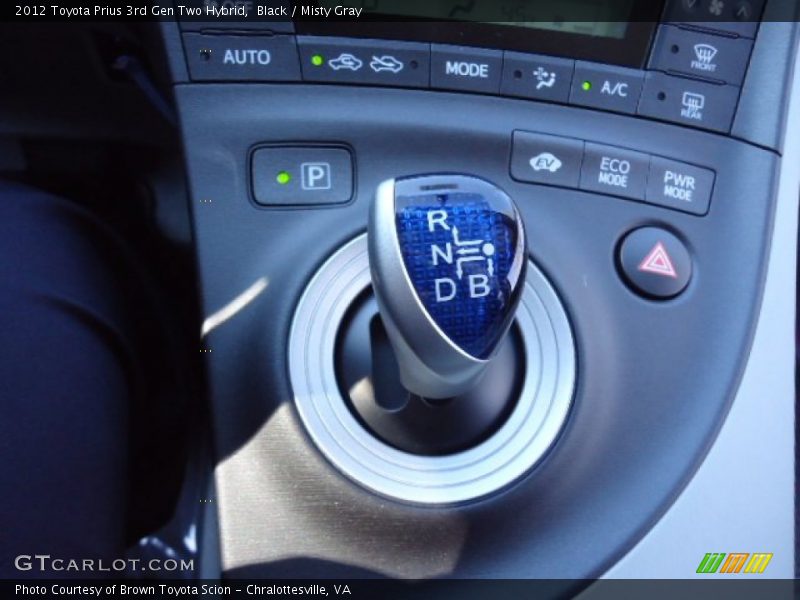 Black / Misty Gray 2012 Toyota Prius 3rd Gen Two Hybrid