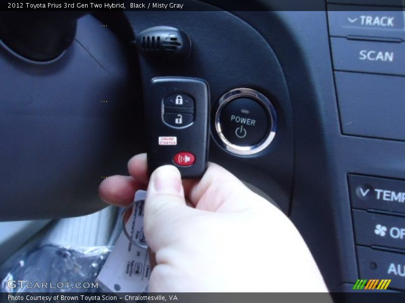Black / Misty Gray 2012 Toyota Prius 3rd Gen Two Hybrid