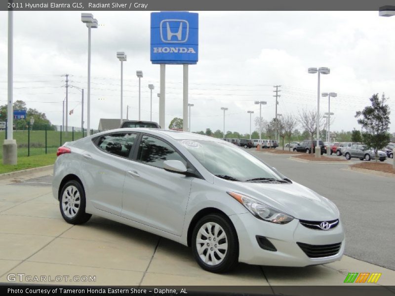 Radiant Silver / Gray 2011 Hyundai Elantra GLS