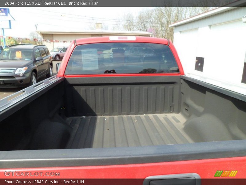 Bright Red / Tan 2004 Ford F150 XLT Regular Cab