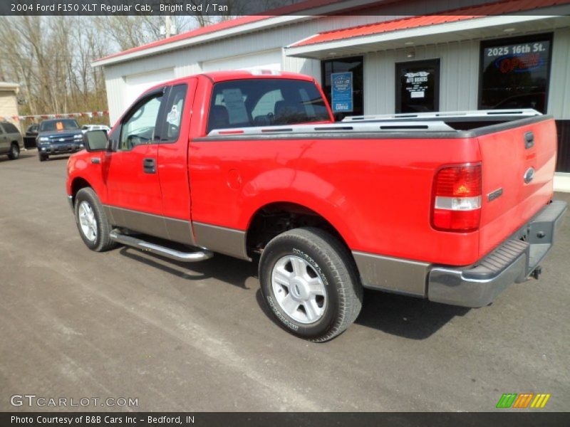 Bright Red / Tan 2004 Ford F150 XLT Regular Cab