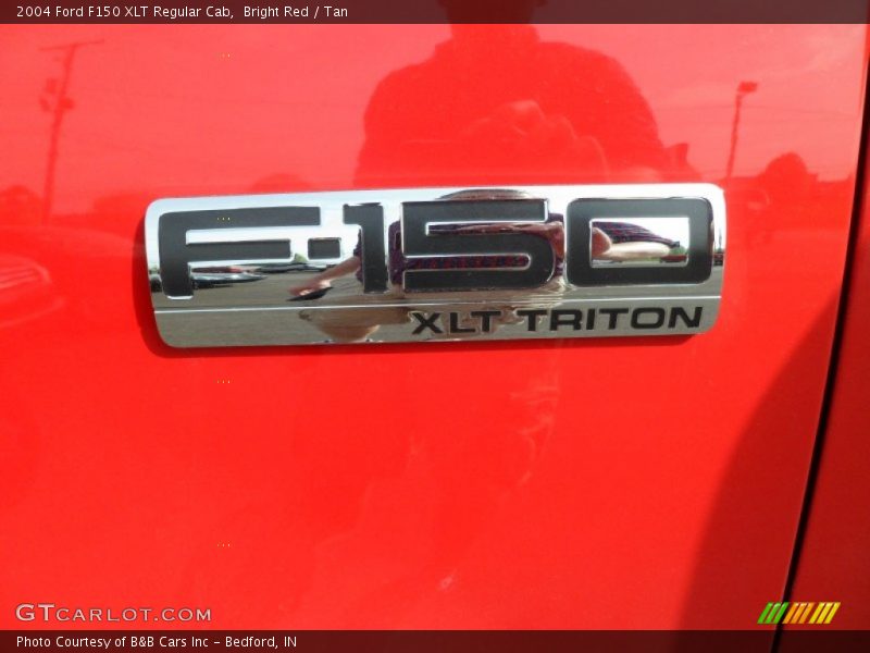 Bright Red / Tan 2004 Ford F150 XLT Regular Cab