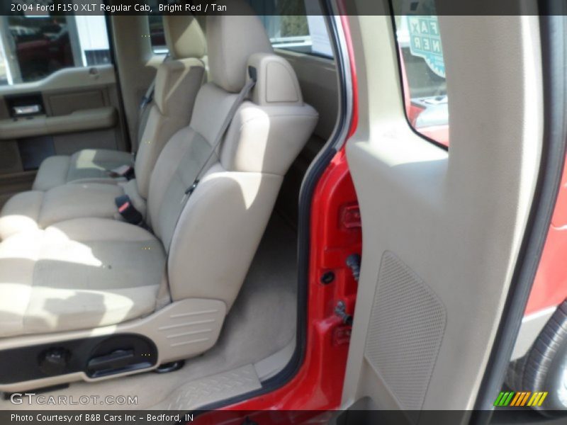 Bright Red / Tan 2004 Ford F150 XLT Regular Cab