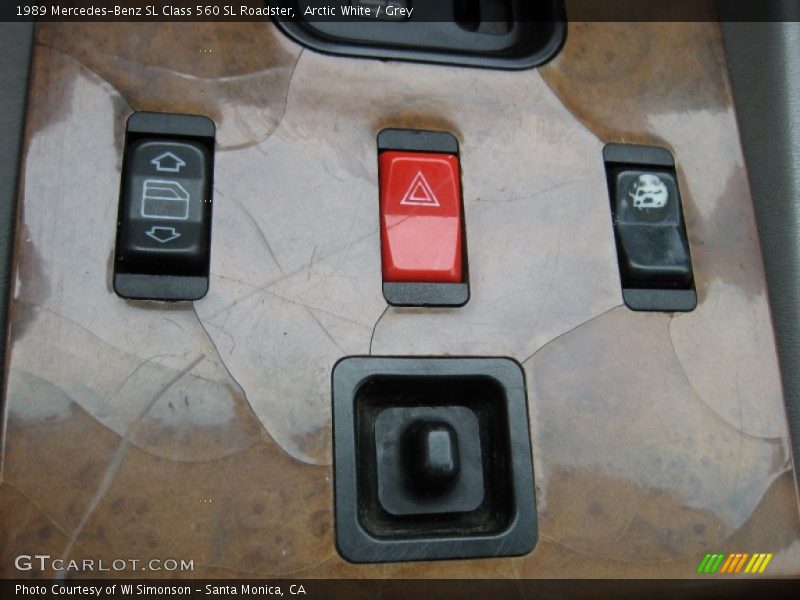 Arctic White / Grey 1989 Mercedes-Benz SL Class 560 SL Roadster