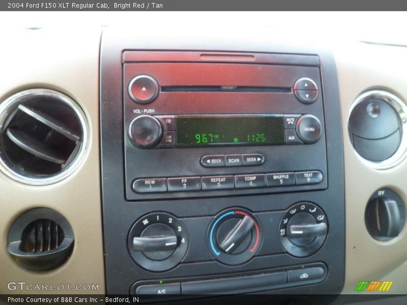 Bright Red / Tan 2004 Ford F150 XLT Regular Cab