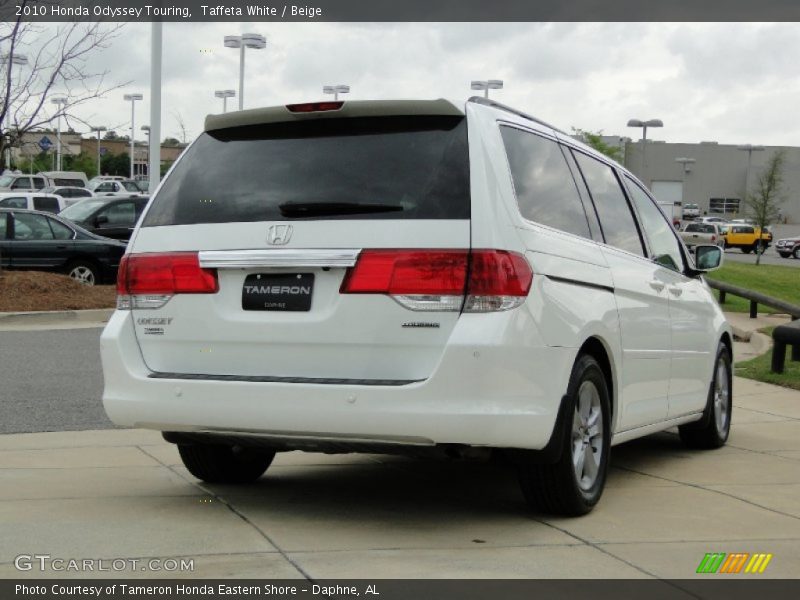 Taffeta White / Beige 2010 Honda Odyssey Touring