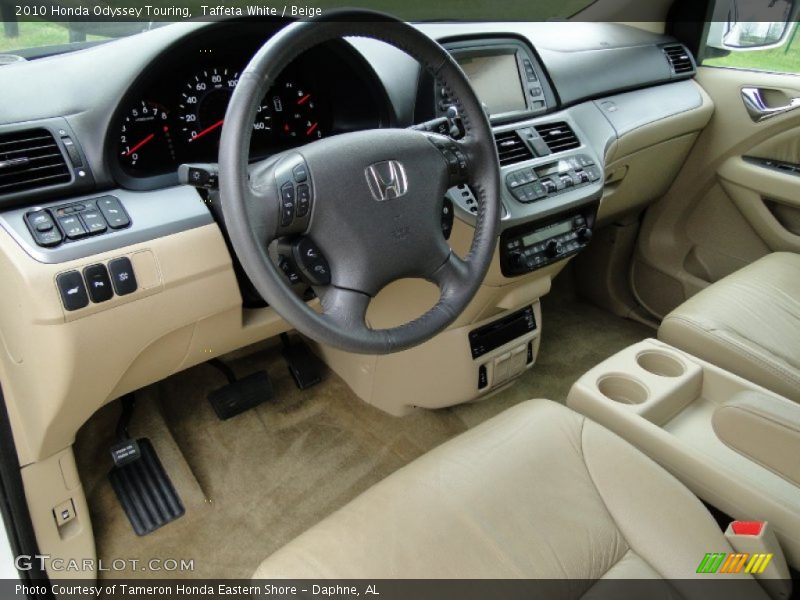Taffeta White / Beige 2010 Honda Odyssey Touring