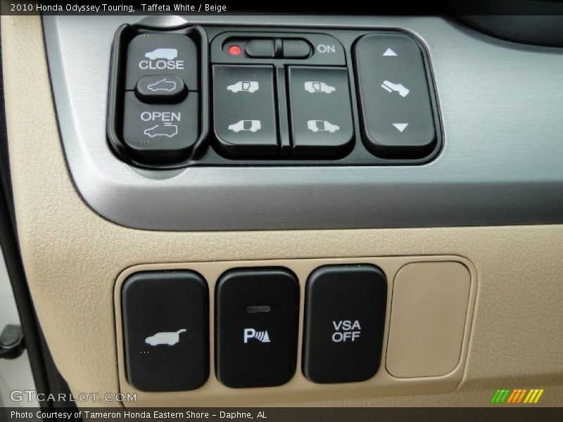 Taffeta White / Beige 2010 Honda Odyssey Touring