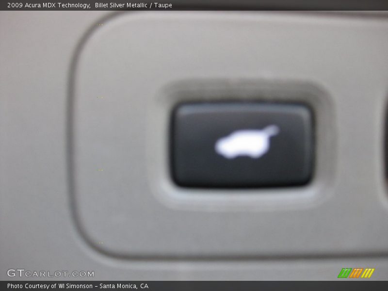 Billet Silver Metallic / Taupe 2009 Acura MDX Technology