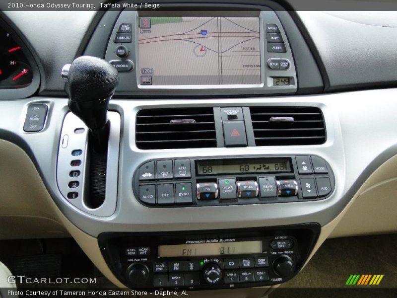 Taffeta White / Beige 2010 Honda Odyssey Touring