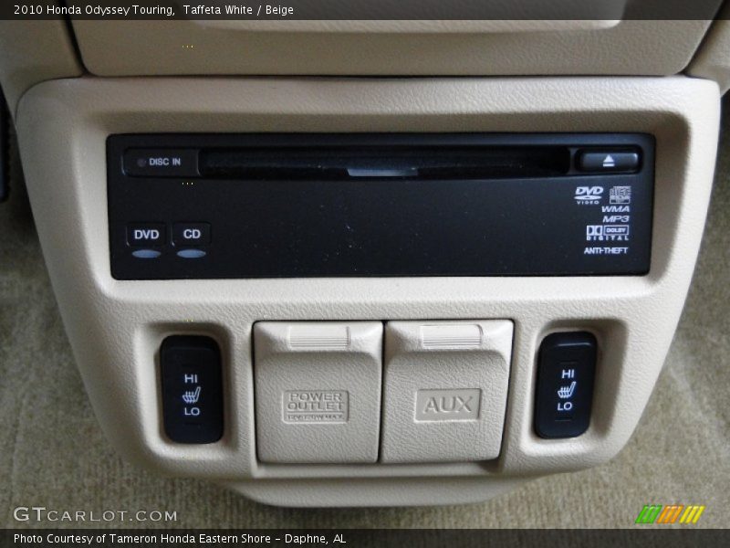 Taffeta White / Beige 2010 Honda Odyssey Touring