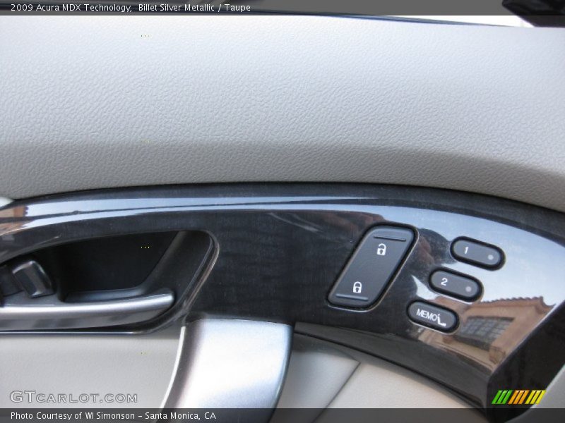 Billet Silver Metallic / Taupe 2009 Acura MDX Technology