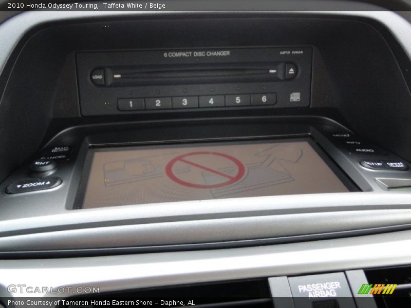 Taffeta White / Beige 2010 Honda Odyssey Touring