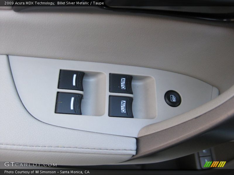 Billet Silver Metallic / Taupe 2009 Acura MDX Technology
