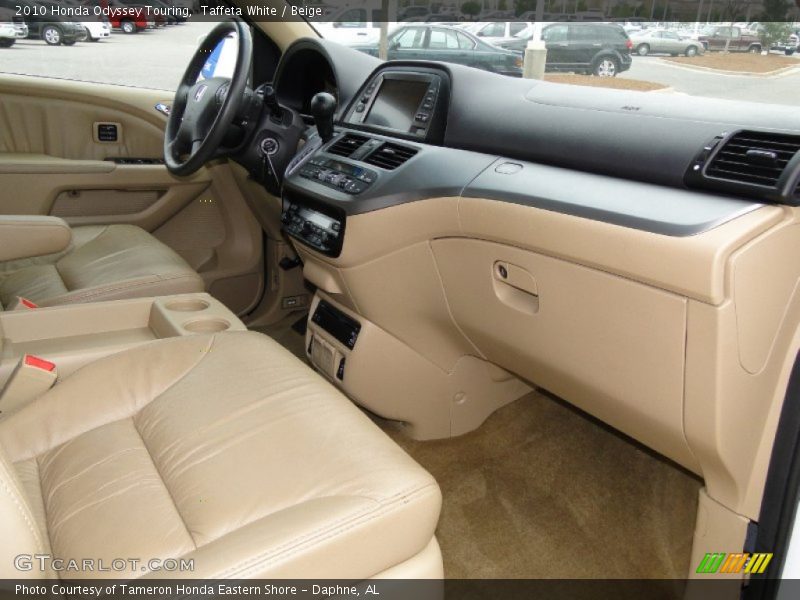 Taffeta White / Beige 2010 Honda Odyssey Touring