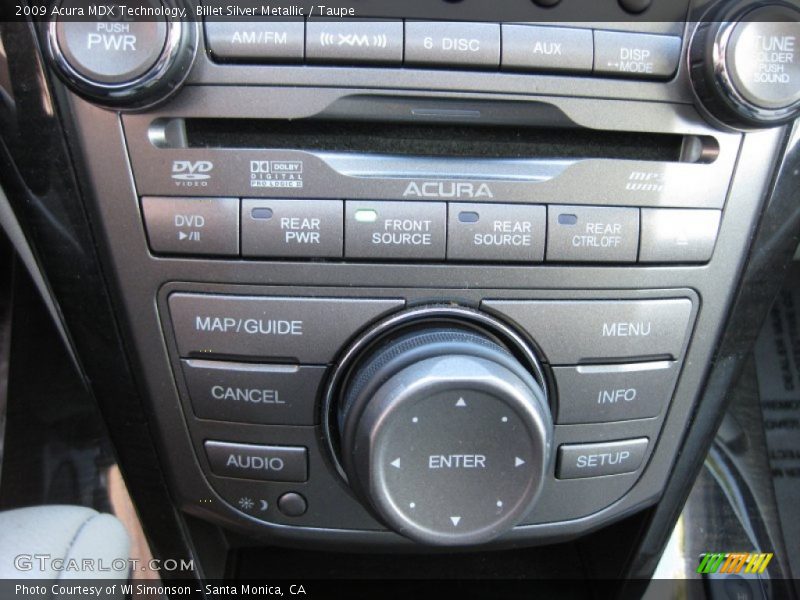 Billet Silver Metallic / Taupe 2009 Acura MDX Technology
