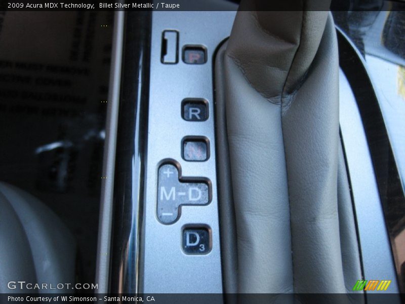 Billet Silver Metallic / Taupe 2009 Acura MDX Technology