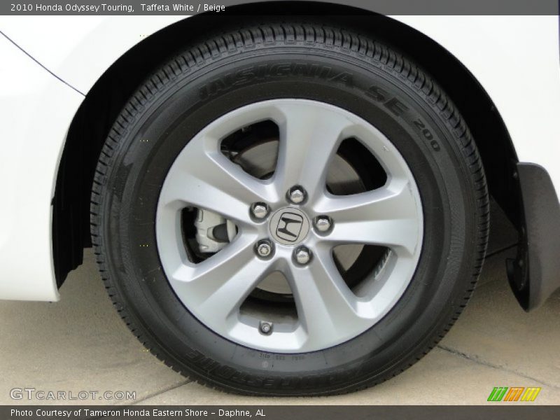 Taffeta White / Beige 2010 Honda Odyssey Touring