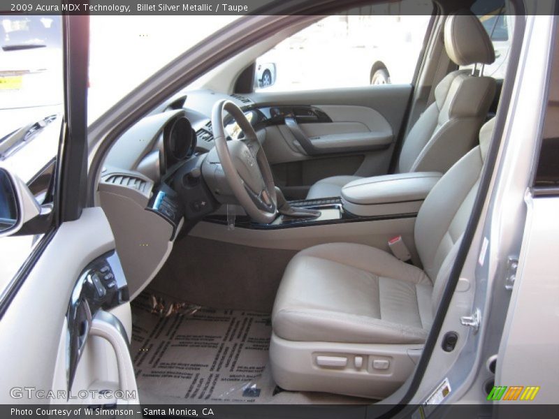 Billet Silver Metallic / Taupe 2009 Acura MDX Technology