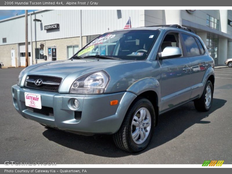 Alpine Frost / Gray 2006 Hyundai Tucson Limited 4x4