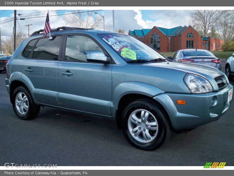 Alpine Frost / Gray 2006 Hyundai Tucson Limited 4x4