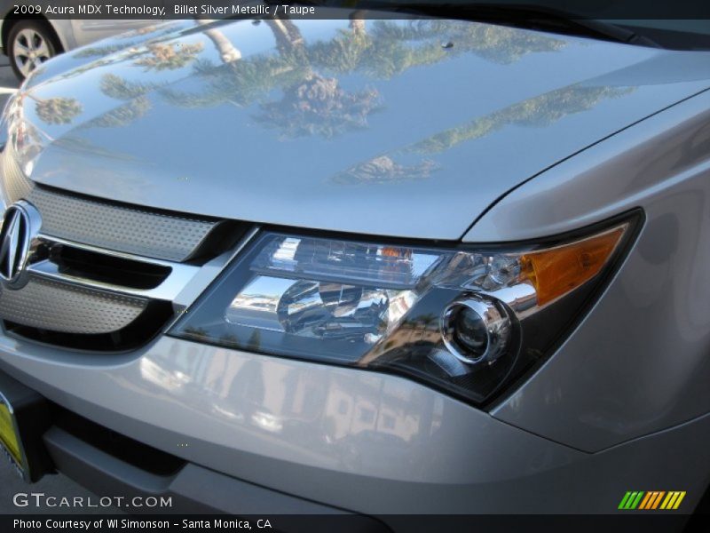 Billet Silver Metallic / Taupe 2009 Acura MDX Technology