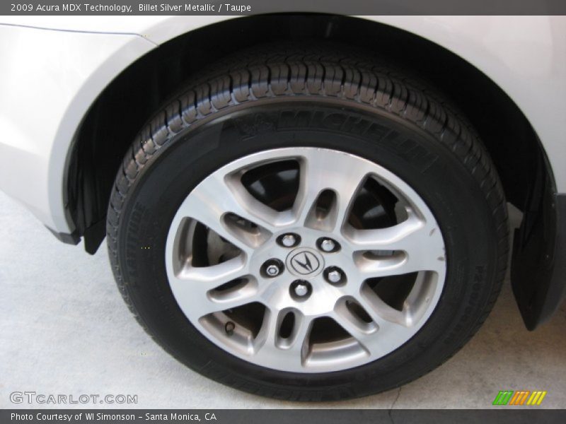 Billet Silver Metallic / Taupe 2009 Acura MDX Technology