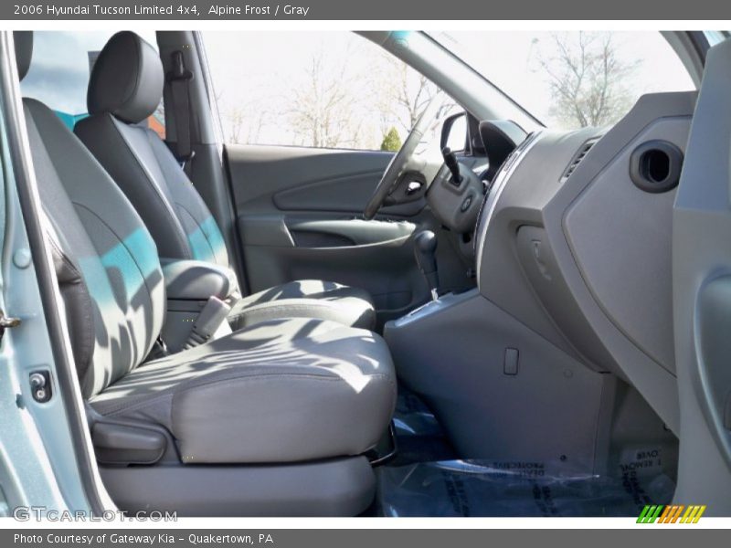 Alpine Frost / Gray 2006 Hyundai Tucson Limited 4x4