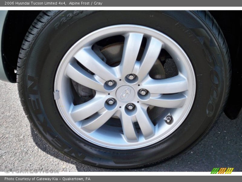 Alpine Frost / Gray 2006 Hyundai Tucson Limited 4x4