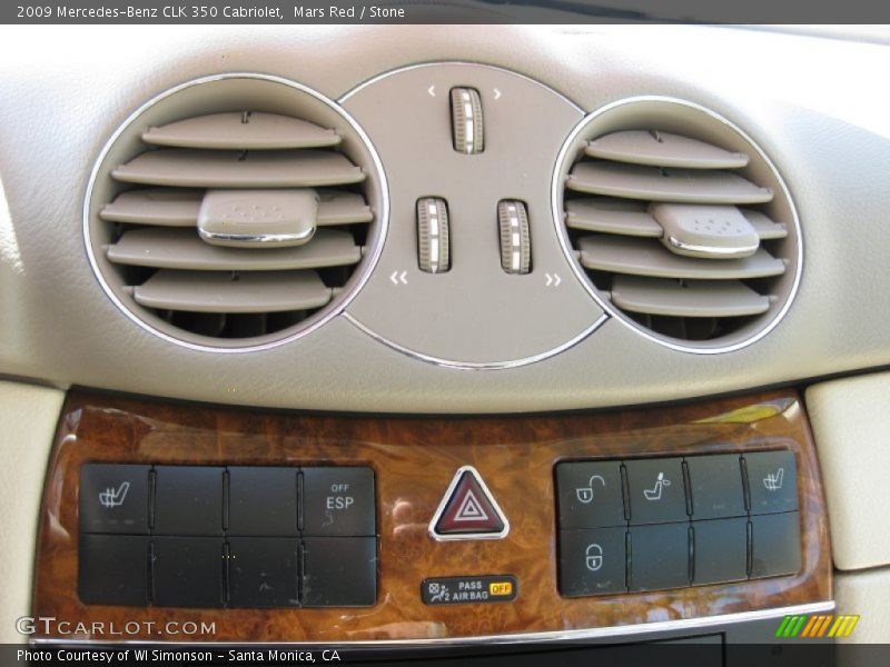 Mars Red / Stone 2009 Mercedes-Benz CLK 350 Cabriolet